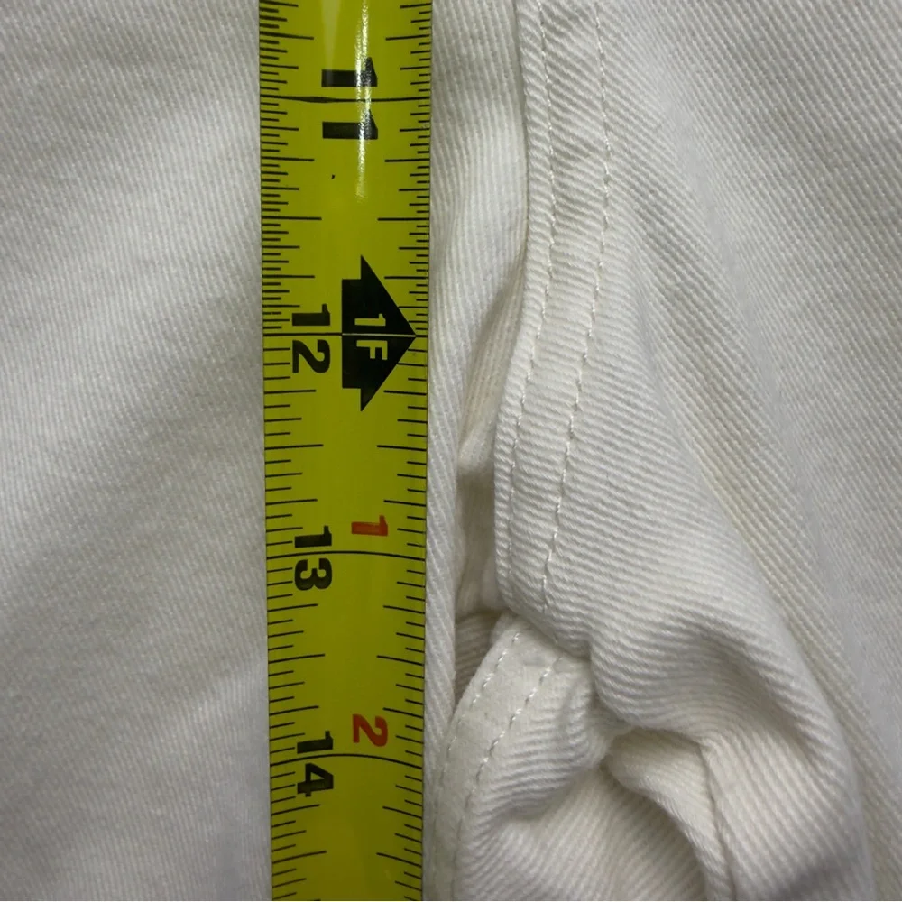 Everlane The Utility Barrel Pant Cream Denim High Rise Size 16